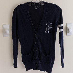 💜 (3/$30) Forever 21 Navy Varsity Cardigan